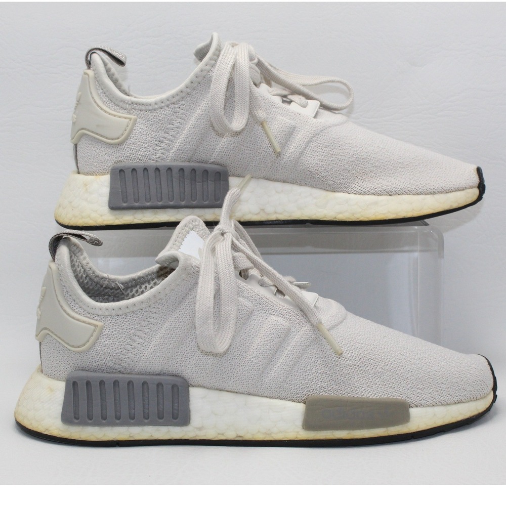 Adidas NMD R1 Womens 6.5 Light Grey Off White Boost Sneakers EE5182